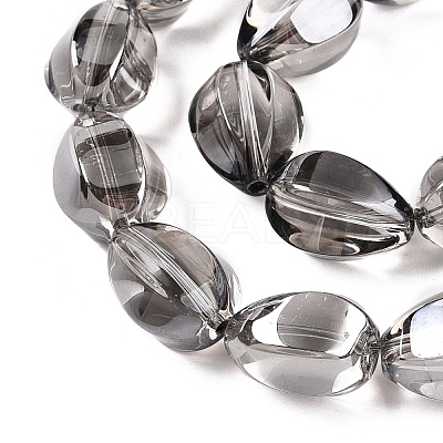 Electroplate Glass Beads Strands EGLA-T028-01I-1