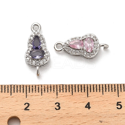 Glass Gourd Connector Charms KK-M314-16P-1
