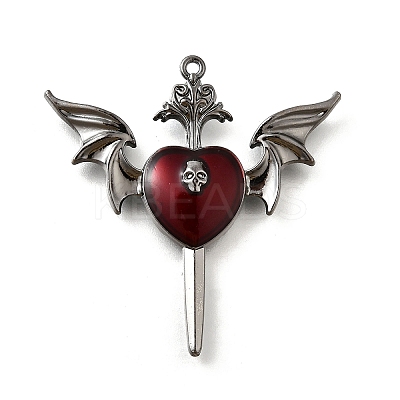 Alloy Enamel Gothic Style Pendants PALLOY-R157-06B-05A-1