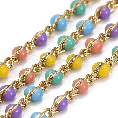 Handmade Enamel Beaded Chains CHC-P007-F10-1