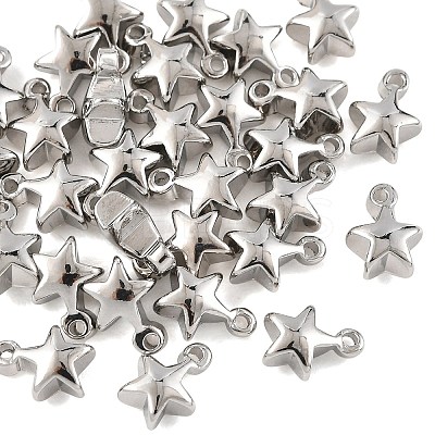 SHEGRACE Brass Star Charms XGR0109P-97P-1