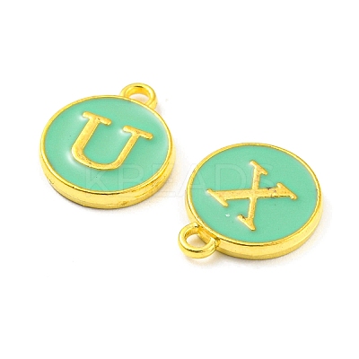 Initial Letter A~Z Alphabet Enamel Charms ENAM-XCP0001-36-1