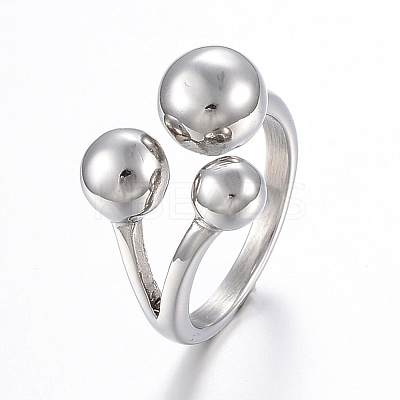 Tarnish Resistant 304 Stainless Steel Finger Rings RJEW-H125-12G-18mm-1