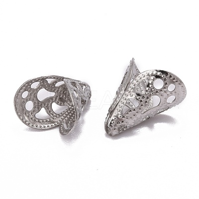 Tarnish Resistant Apetalous 316 Surgical Stainless Steel Cone Bead Caps STAS-M257-02-1