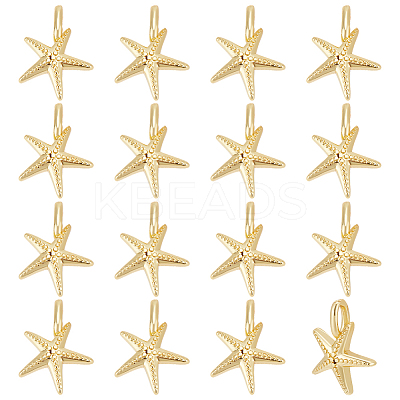 16Pcs Rack Plating Brass Pendants KK-ME0002-12-1
