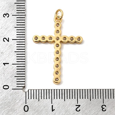 Brass Micro Pave Cubic Zirconia Pendants KK-I360-006G-05-1