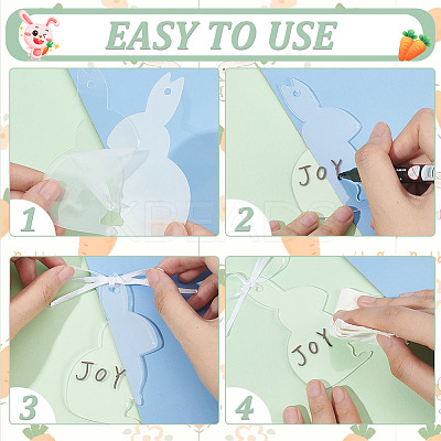 1 Set Transparent Acrylic Blank Big Pendants Decoration HJEW-BC0001-48-1