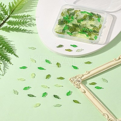 800Pcs 5 Colors Transparent Acrylic Charms TACR-FS0001-56-1