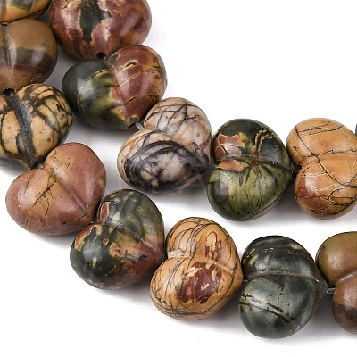 Natural Picasso Stone/Polychrome Jasper Beads G-D098-B02-1