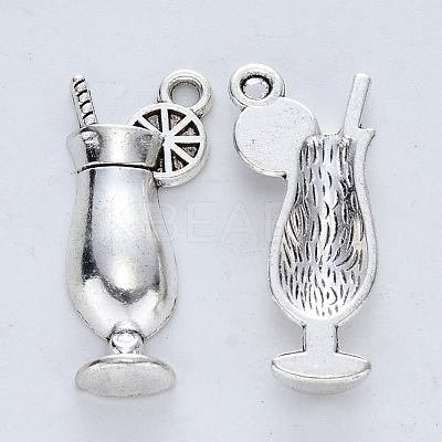 Tibetan Style Alloy Pendants TIBE-R316-103AS-RS-1