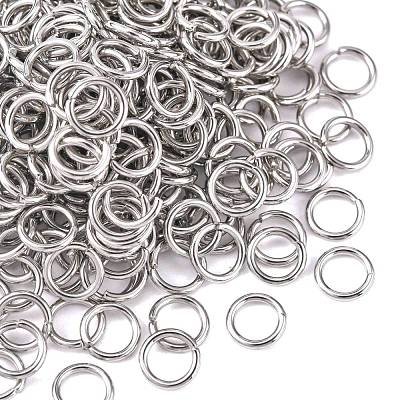 Tarnish Resistant 304 Stainless Steel Open Jump Rings X-STAS-E067-08-8mm-1