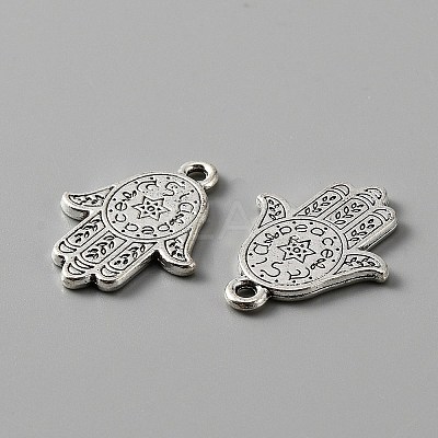 Tibetan Style Alloy Charm FIND-CJC0006-12AS-1