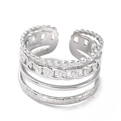 Tarnish Resistant 304 Stainless Steel Finger Rings RJEW-L102-03P-1