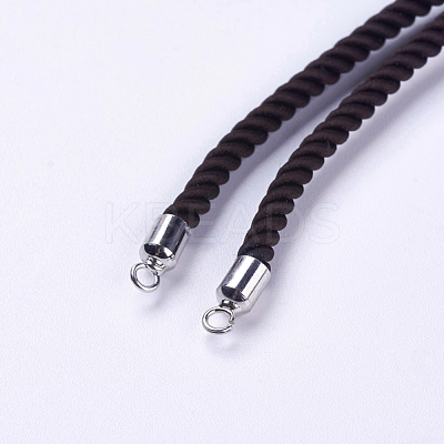 Nylon Twisted Cord Bracelet Making MAK-F018-10P-RS-1
