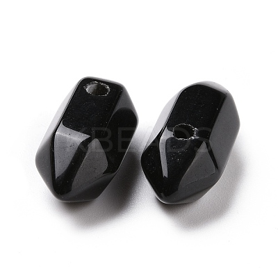 Natural Obsidian Double Terminal Pointed Pendants G-C007-02A-07-1