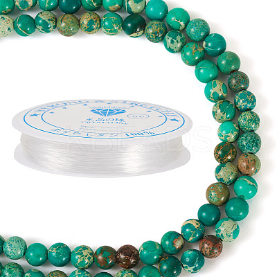 DIY Natural Regalite/Imperial Jasper/Sea Sediment Jasper Beads Bracelets  Making KIts DIY-TA0002-69C-1