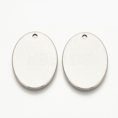 Tarnish Resistant 201 Stainless Steel Stamping Blank Tag Pendants STAS-S076-05-1