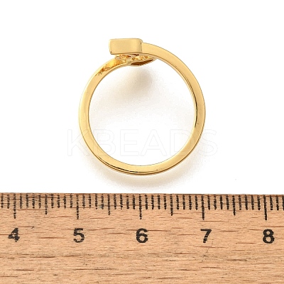 Brass Cuff Rings for Women RJEW-U044-T-1