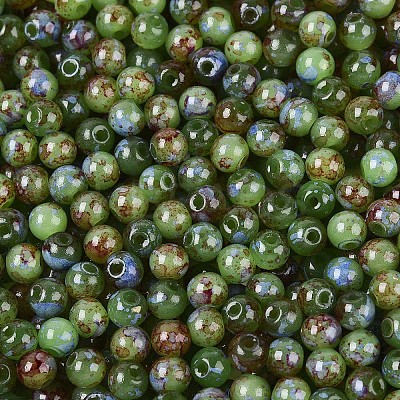 Baking Paint Glass Beads DGLA-T005-01A-07-1