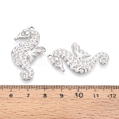 304 Stainless Steel Sea Horse Pendants STAS-T069-17P-1