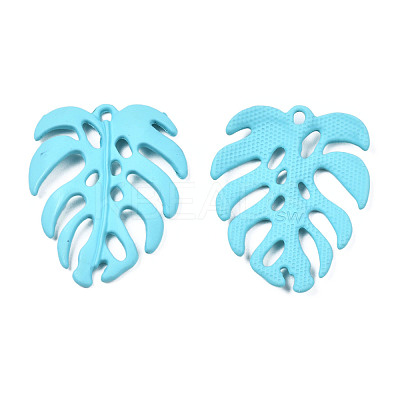 Spray Painted Alloy Pendants PALLOY-N155-114B-1