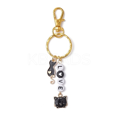 Valentine's Day Eco-Friendly Zinc Alloy Enamel Pendant Keychain KEYC-JKC00620-1