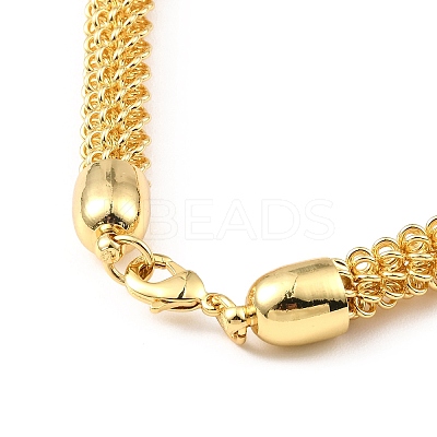 Brass Chain Choker Necklaces NJEW-F313-03G-1
