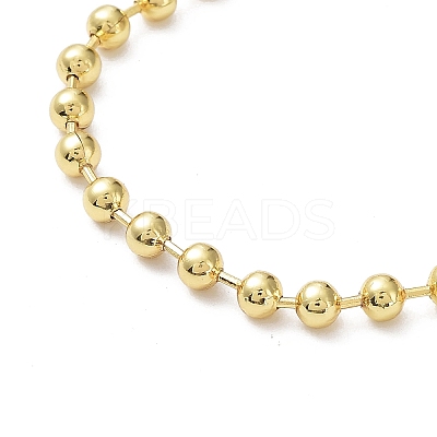 Rack Plating Brass Ball Chain Bracelets for Women BJEW-G676-01B-G-1