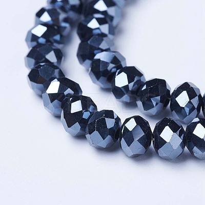 Electroplate Glass Beads Strands EGLA-A044-P1mm-A18-1