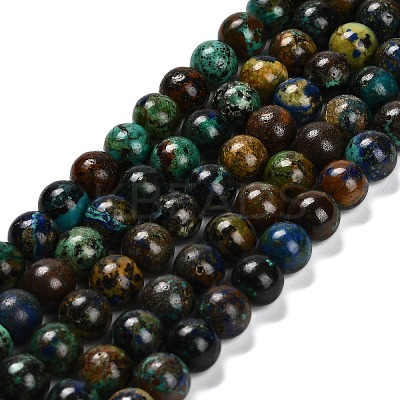Natural Azurite Beads Strands G-P568-A01-01-1