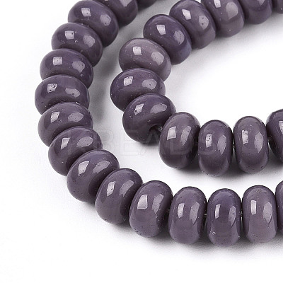 Opaque Solid Color Glass Beads Strands X-GLAA-ZX008-8mm-18S-1