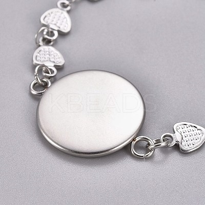 Tarnish Resistant 304 Stainless Steel Bracelet Making STAS-L248-004P-B-1