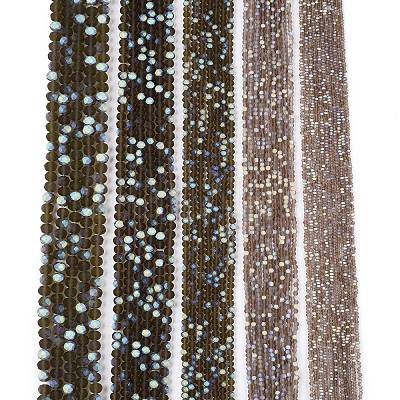 Transparent Glass Beads Strands LS-EGLA-A044-T1mm-MB16-1