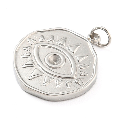 Tarnish Resistant 304 Stainless Steel Pendant Rhinestone Settings LS-STAS-P333-05P-1