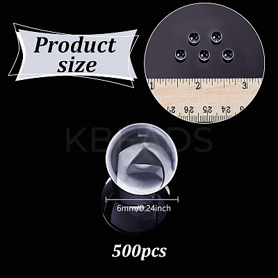 500Pcs Glass Bead GLAA-NB0001-81-1