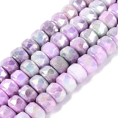 Anti-Tarnish Electroplate Glass Beads Strands GLAA-T025-10mm-11L-1
