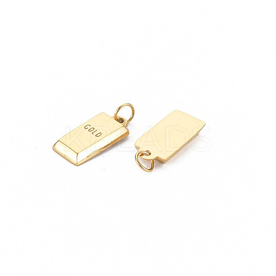 Ion Plating(IP) 304 Stainless Steel Charms X-STAS-N097-166-1