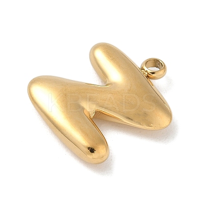304 Stainless Steel Initial Pendants STAS-S186-12Z-G-1