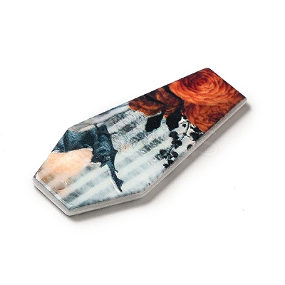 Halloween Printed Acrylic Pendants MACR-K330-20E-1