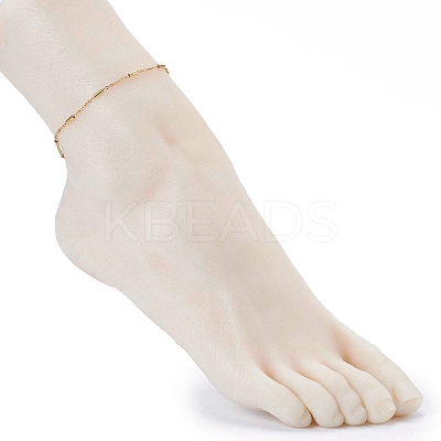 304 Stainless Steel Cable Chains Anklets X-AJEW-AN00392-02-1