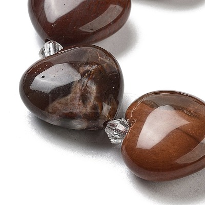 Natural Petrified Wood Beads Strands G-C150-A08-01-1