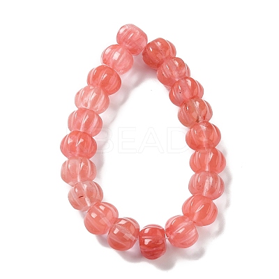 Cherry Quartz Glass Beads Strands G-K335-02E-1