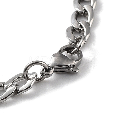201 Stainless Steel Enamel Pendant Necklace LS-NJEW-K253-20P-1