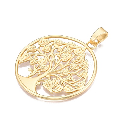 The Tree of Life Rack Plating Alloy Big Pendants FIND-N005-37G-1