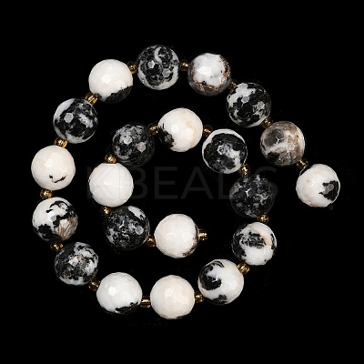 Natural Zebra Jasper Beads Strands G-C249-A15-16mm-1