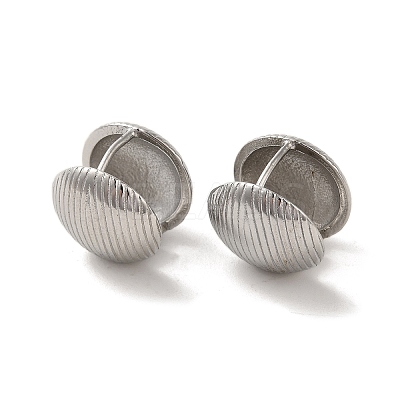 Non-Tarnish 304 Stainlee Steel Hoop Earring EJEW-Z045-13P-1