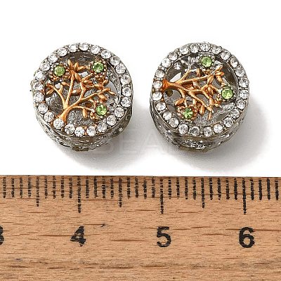 Rack Plating Alloy Enamel European Beads FIND-H005-03P-1