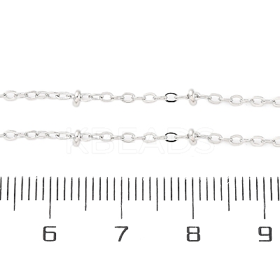 Brass Satellite Chains Necklaces for Women NJEW-D302-61P-1