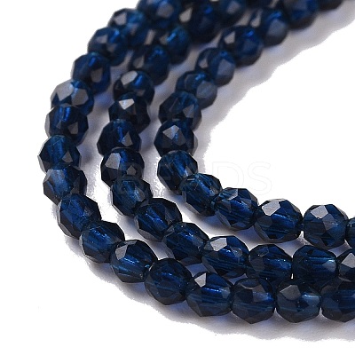 Transparent Glass Beads Strands LS-GLAA-H021-04-28-1