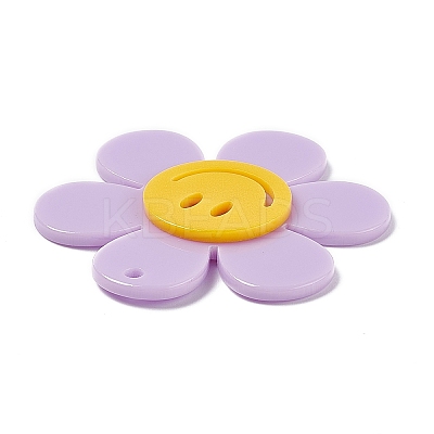 Opaque Acrylic Big Pendants OACR-P012-B02-1
